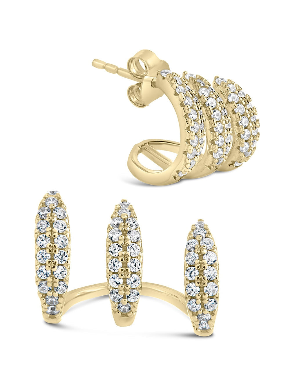 Nicolette Studs Earring Sterling Forever Gold 