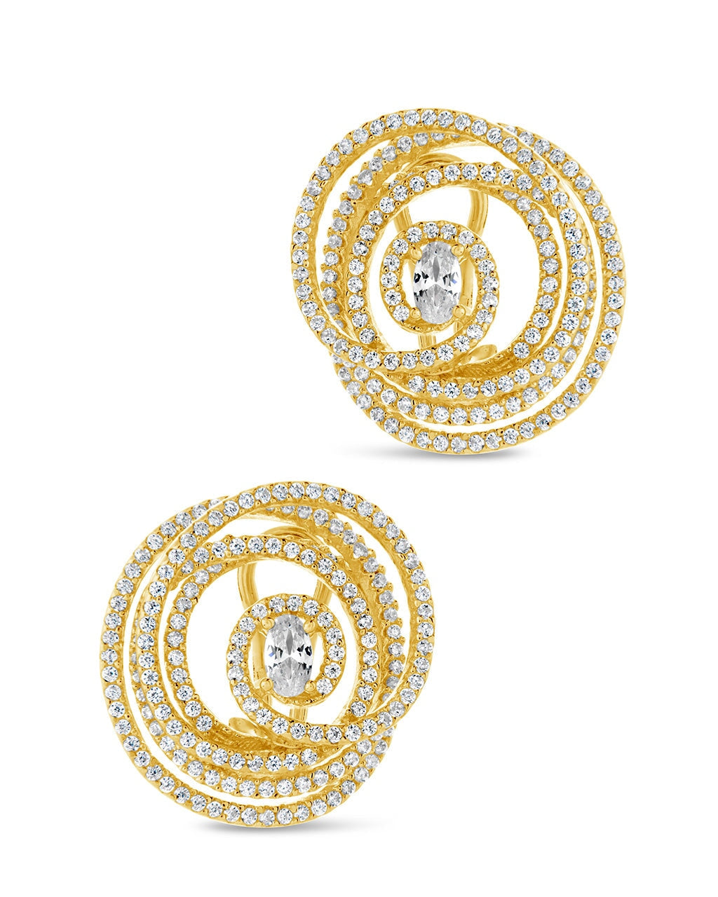 Elle Circle Studs Earring Sterling Forever 