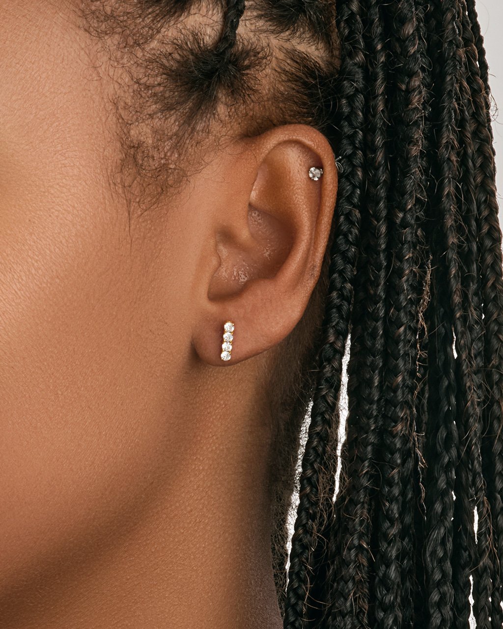 Bar Earrings – Silver Stamped Jewelry