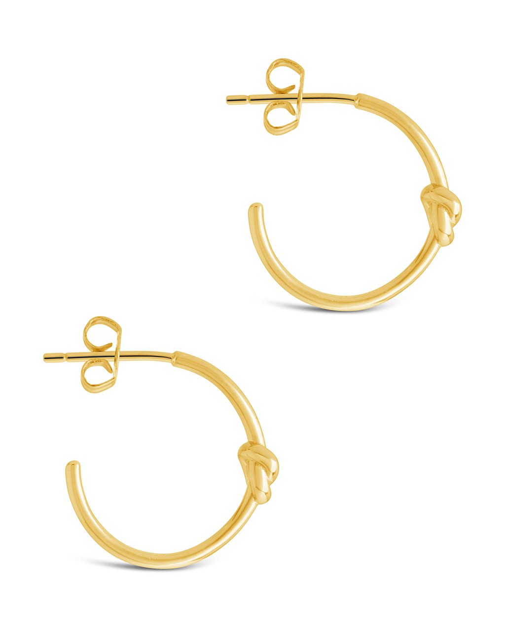 Sterling Silver Love Knot Hoops Earring Sterling Forever 