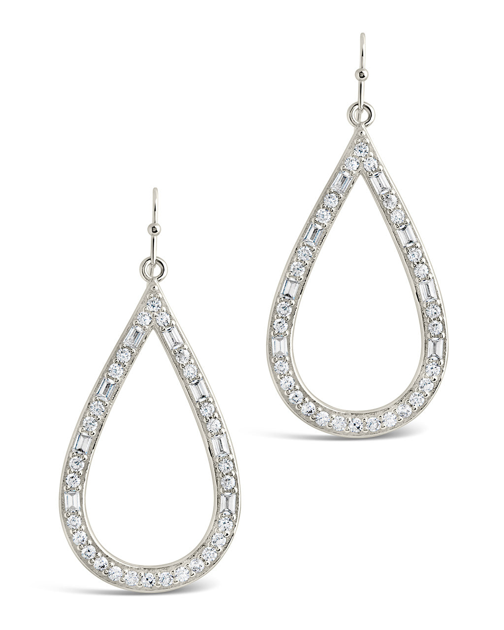 Teardrop hot sale cz earrings