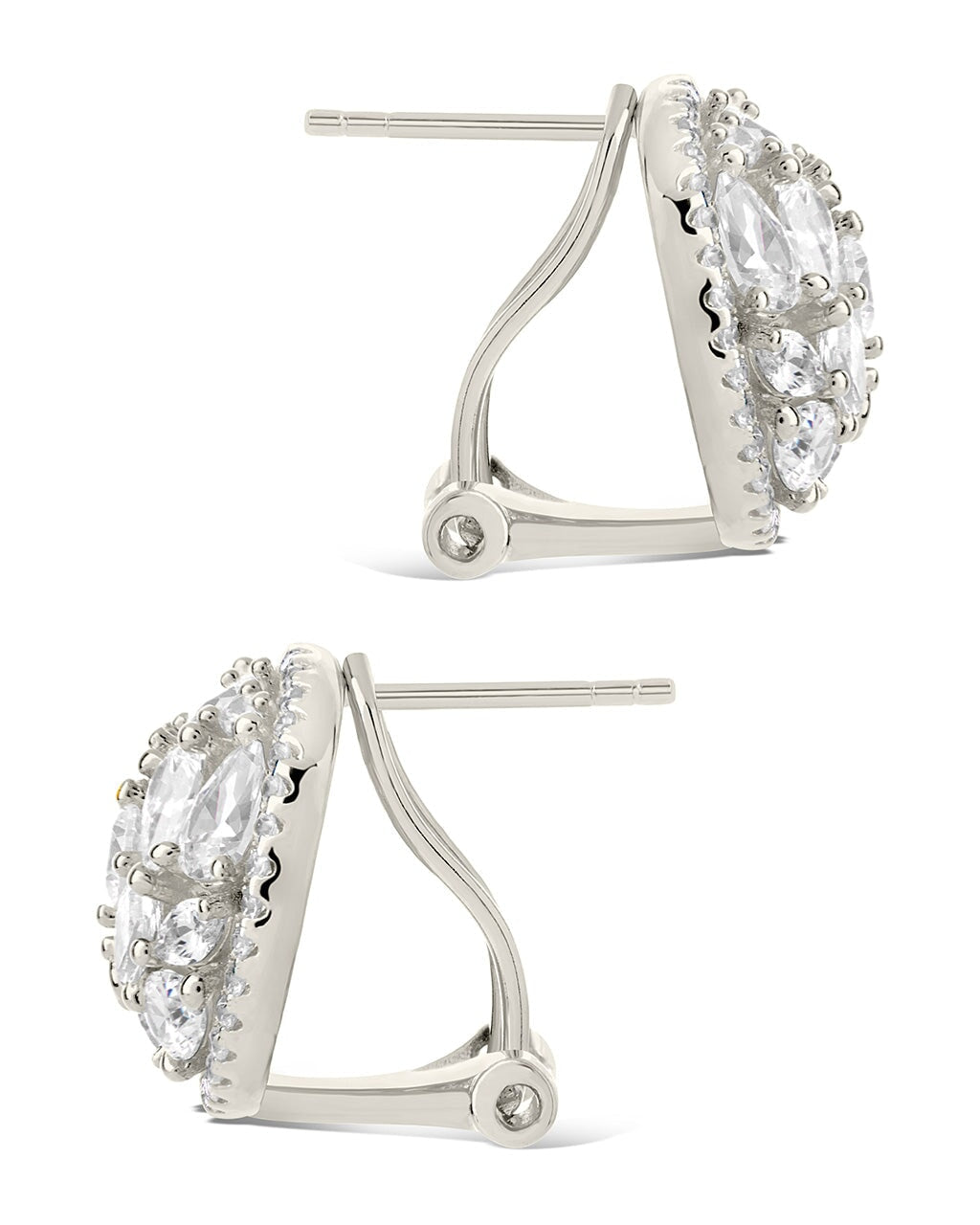 Zara CZ Circle Stud Earrings