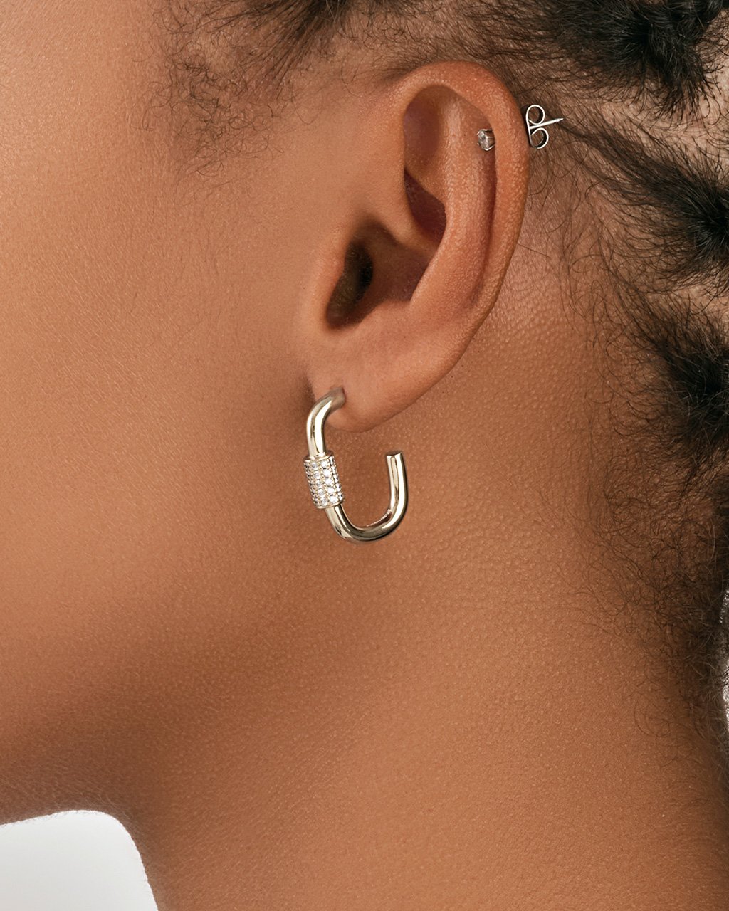 Simply Silver Sterling Silver 925 Polished Oval Twist Hoop Earrings -  Jewellery from Jon Richard UK