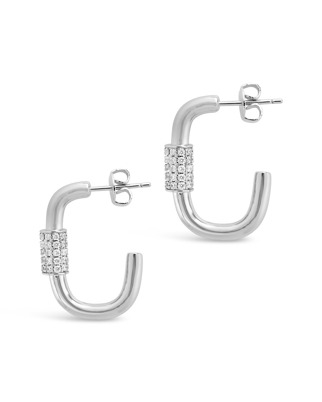 Oval Carabiner Hoop Earrings – Sterling Forever