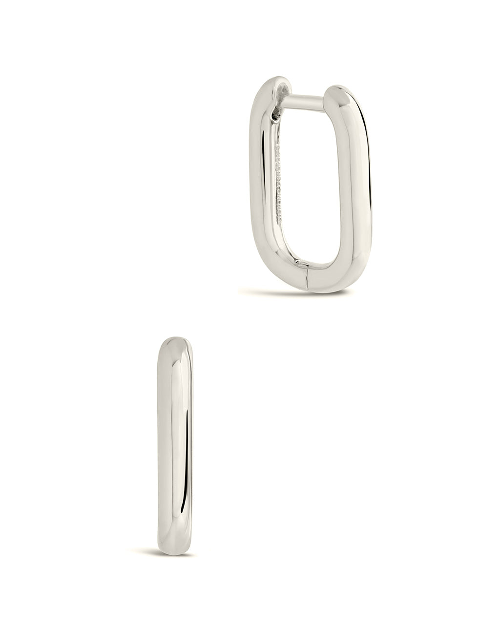 Sterling Forever Women's Quinn Tube Hoop Earrings - Goldtone