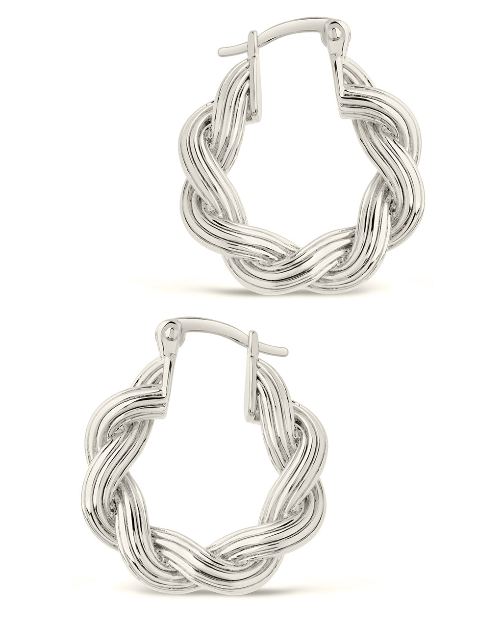 a&r#} twist earrings(silver) - ピアス(片耳用)