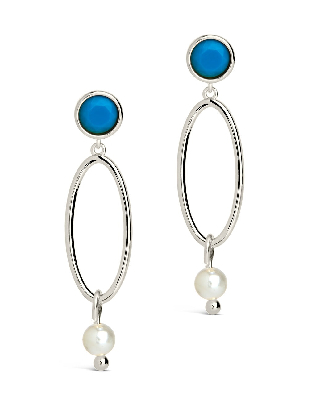 Silver sale Turquoise (PB) Earrings