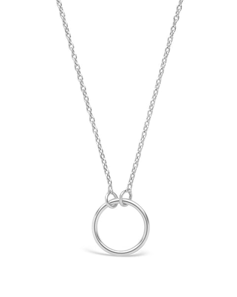 Sterling Silver Open Circle Pendant Necklace – Sterling Forever