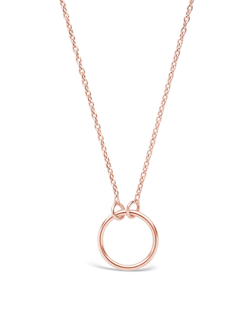 Open circle store necklace silver