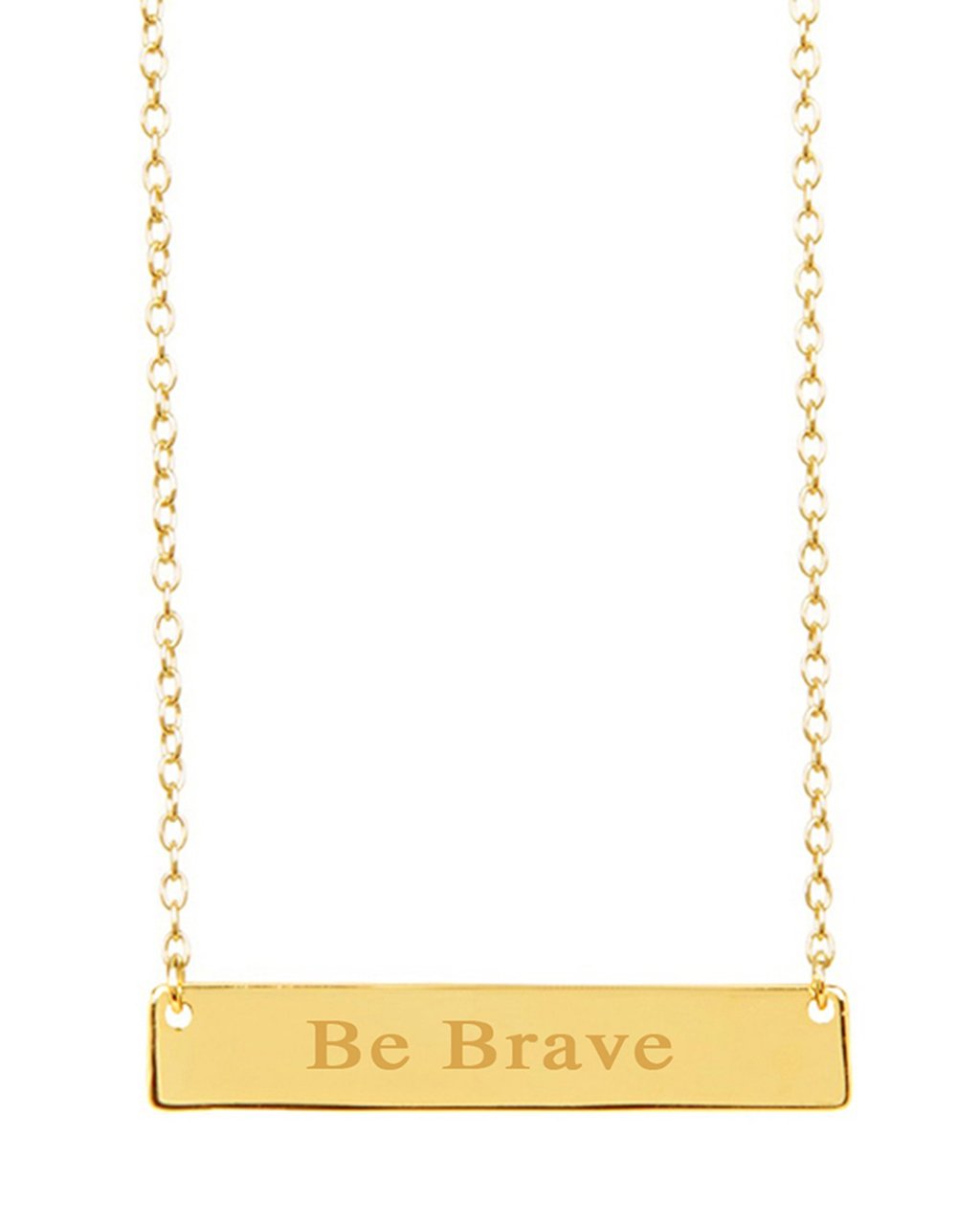 Inspirational on sale bar necklace