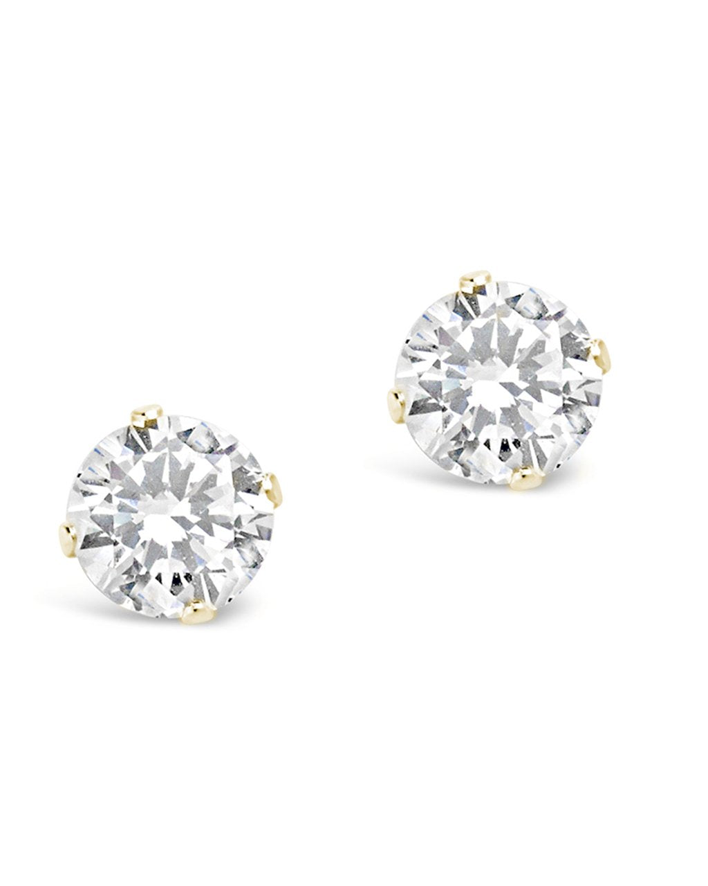 Sterling Silver CZ Stud Earrings - Sterling Forever