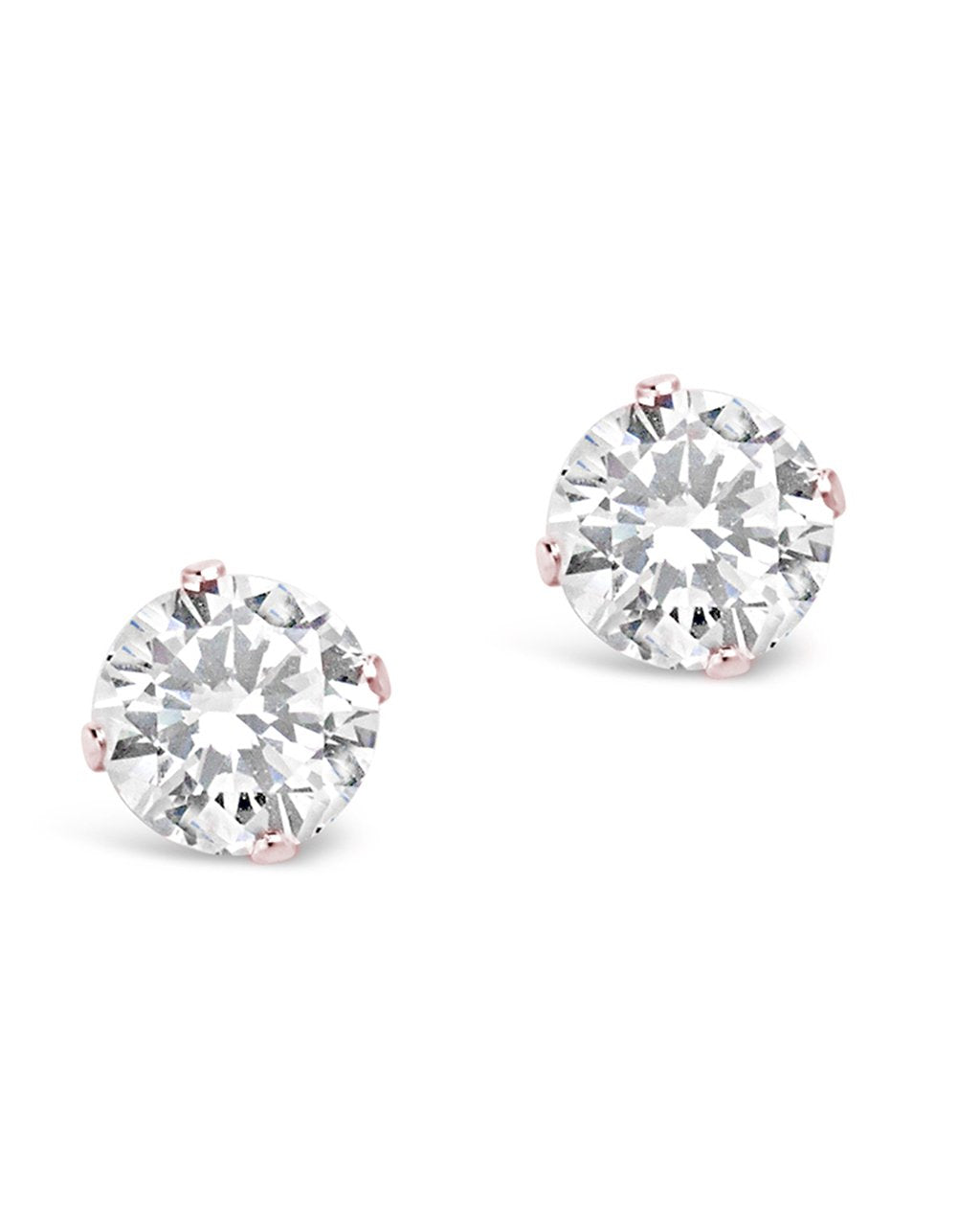 2 carat deals cz stud earrings