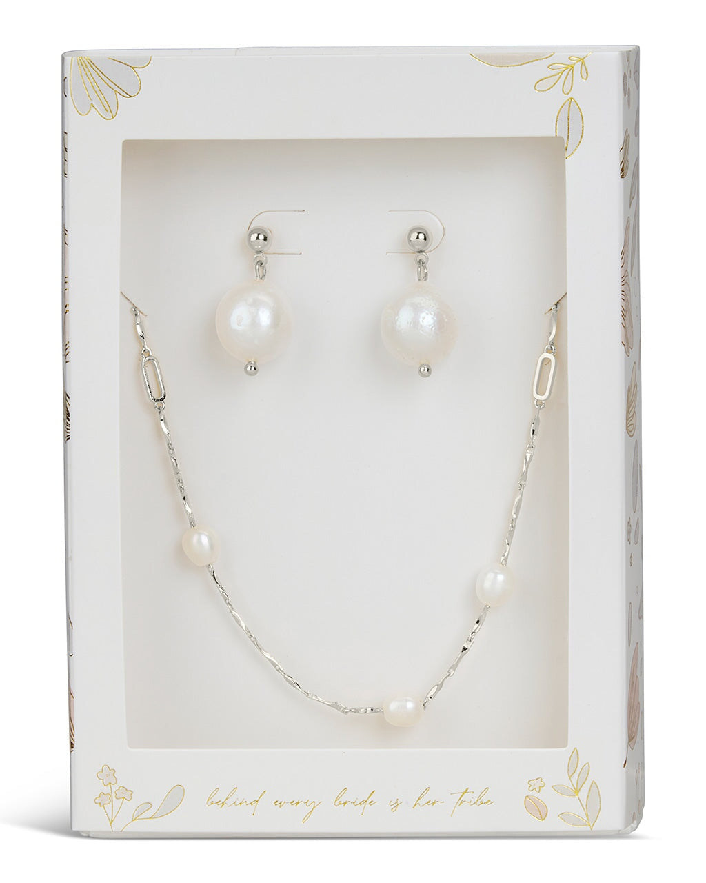 Modern Bridesmaid & Bridal Earring Set, Baroque outlets and Freshwater Pearl