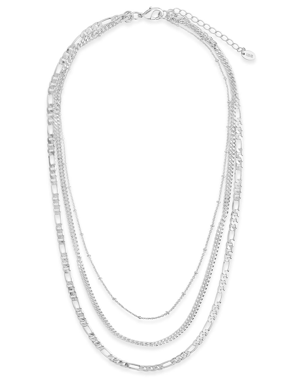 Silver Two Layer Chain Necklet