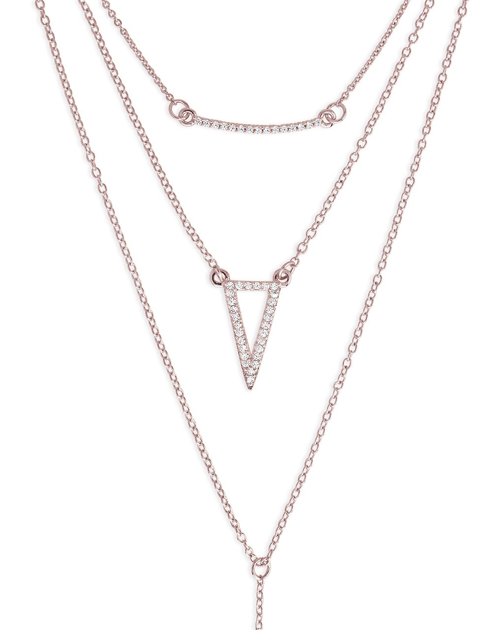 Platinum on sale layered necklace