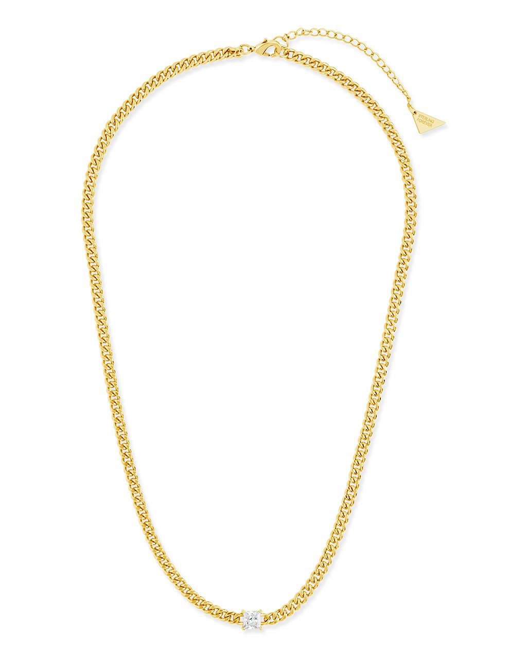 CURB CHAIN NECKLACE IN STERLING SILVER — CHARLOTTE CAUWE STUDIO