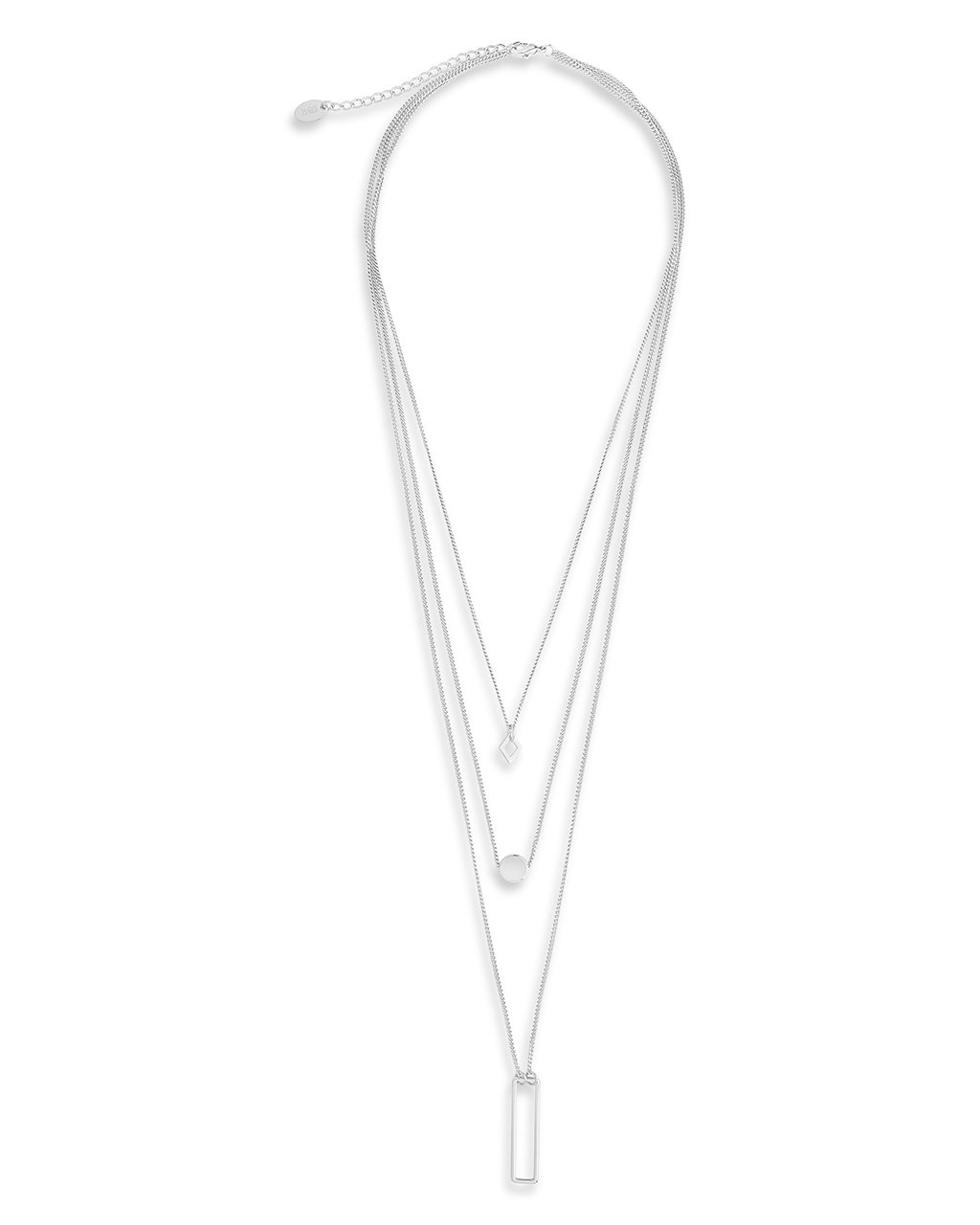 Crescent & Bar Multi Layer Necklace – Sterling Forever
