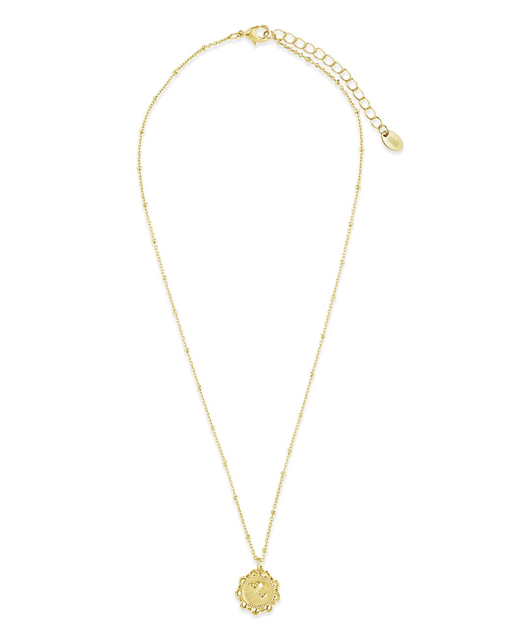 Sterling forever gold medallion on sale necklace