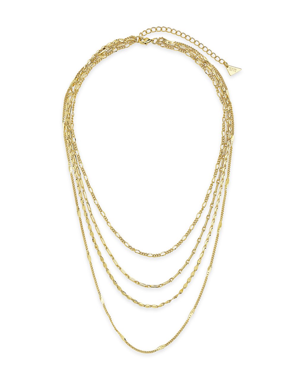 Four Layer Chain Necklace – Sterling Forever