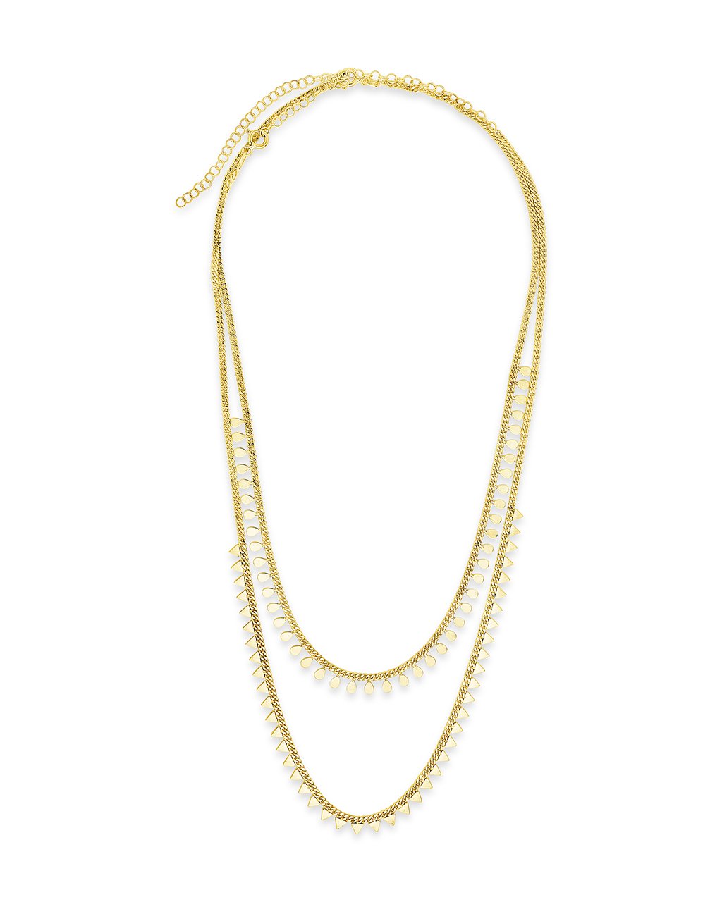 Sterling Forever Multi Charm Chain Necklace - Gold