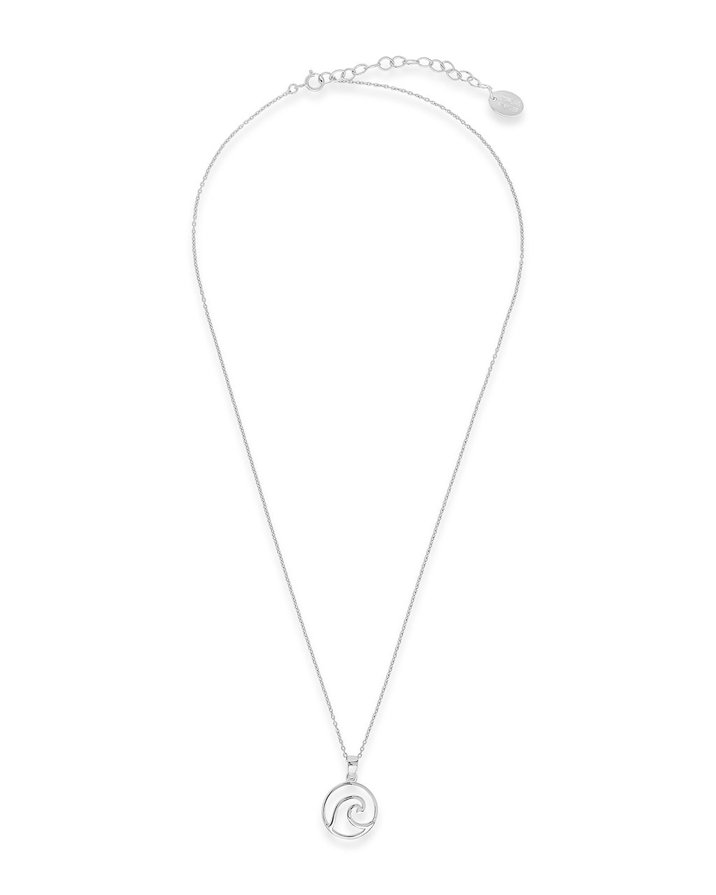 Circle on sale wave necklace