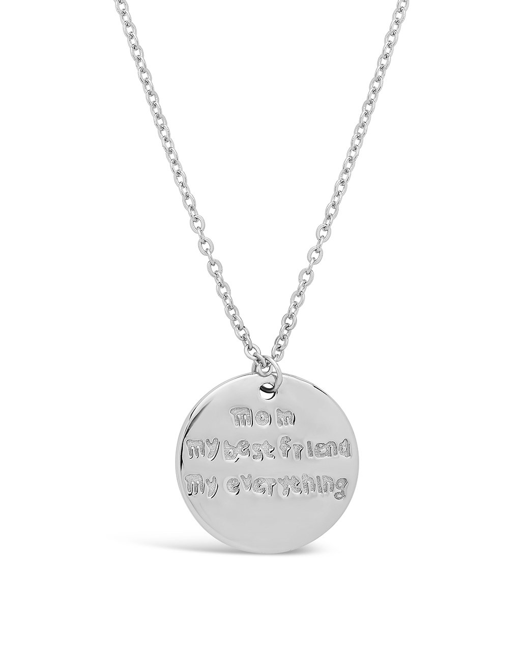 Sterling Silver Mom, My Best Friend Pendant Necklace - Sterling Forever
