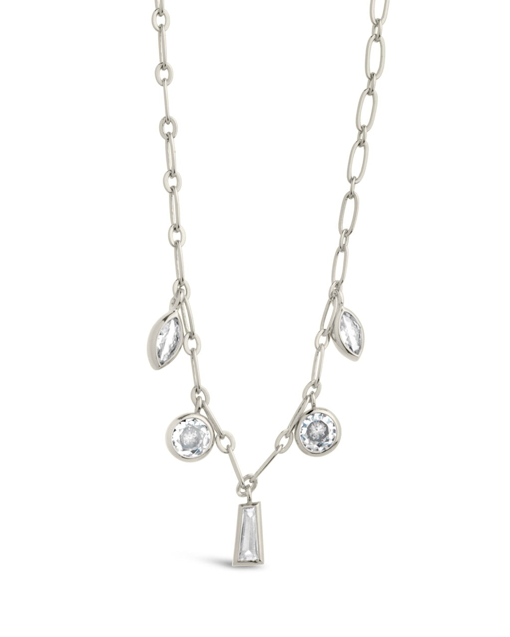 Suvi Cubic Zirconia Charm Necklace – Sterling Forever