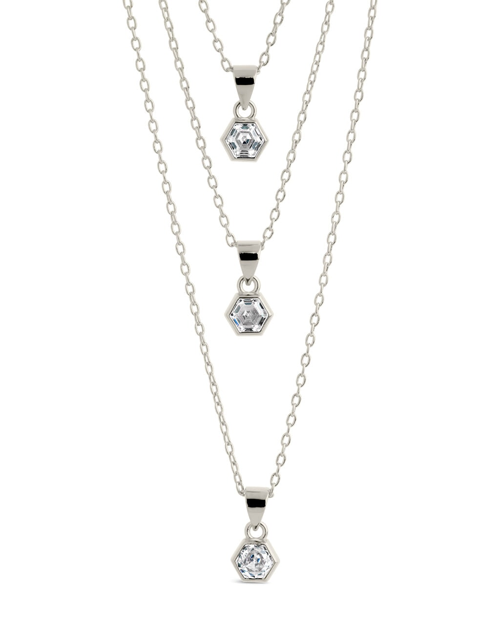 Gia Cubic Zirconia Layered Necklace – Sterling Forever