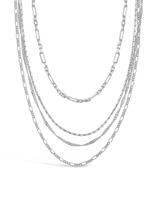 Multi Chain Layered Necklace – Sterling Forever