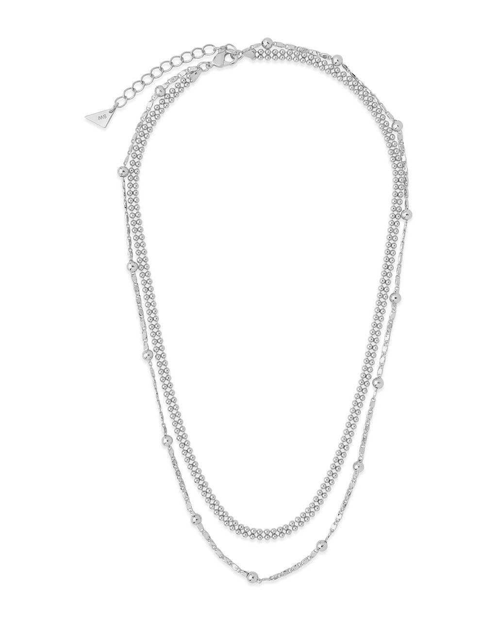 Geometric Multi Layer Necklace – Sterling Forever