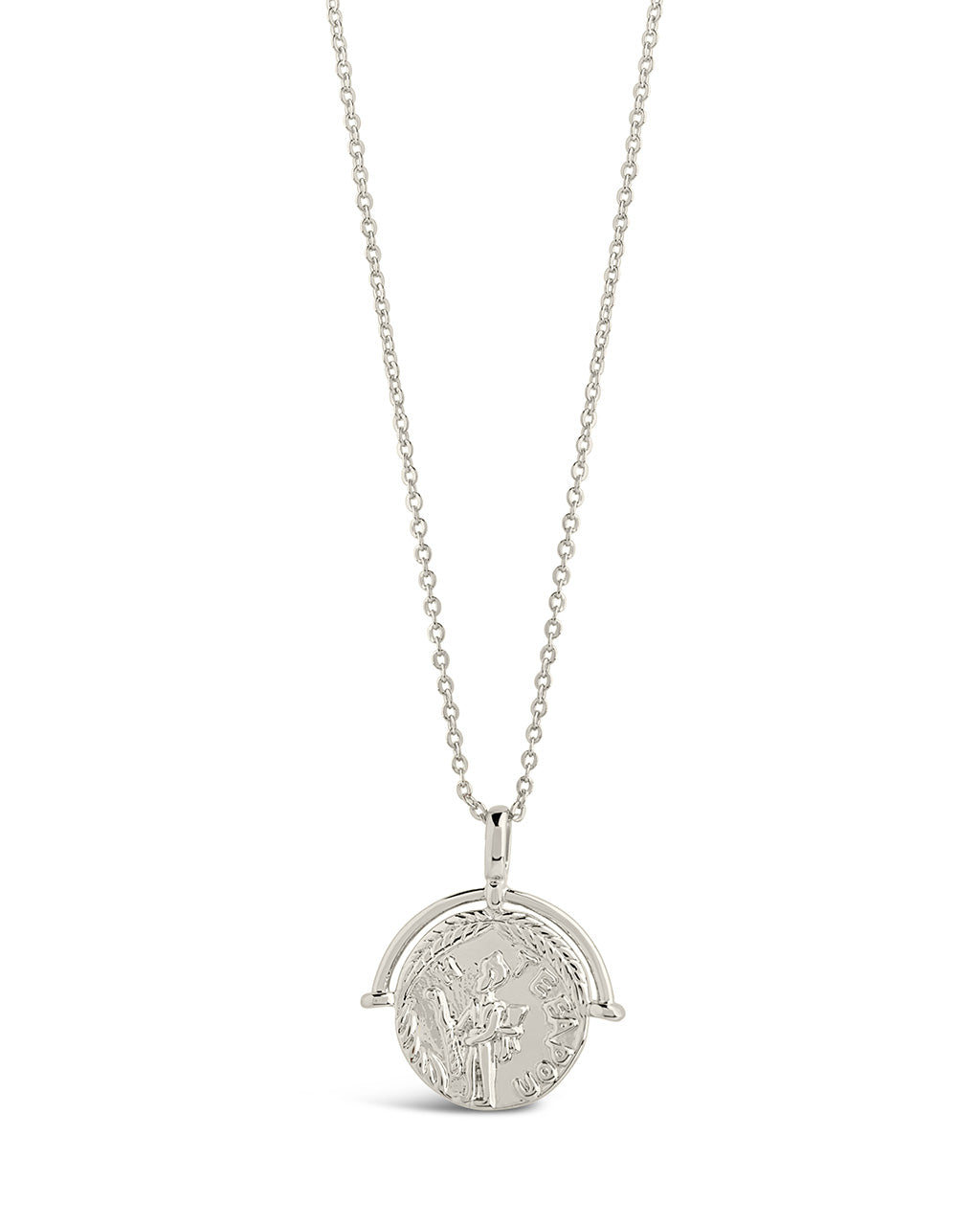 Coin on sale pendant silver