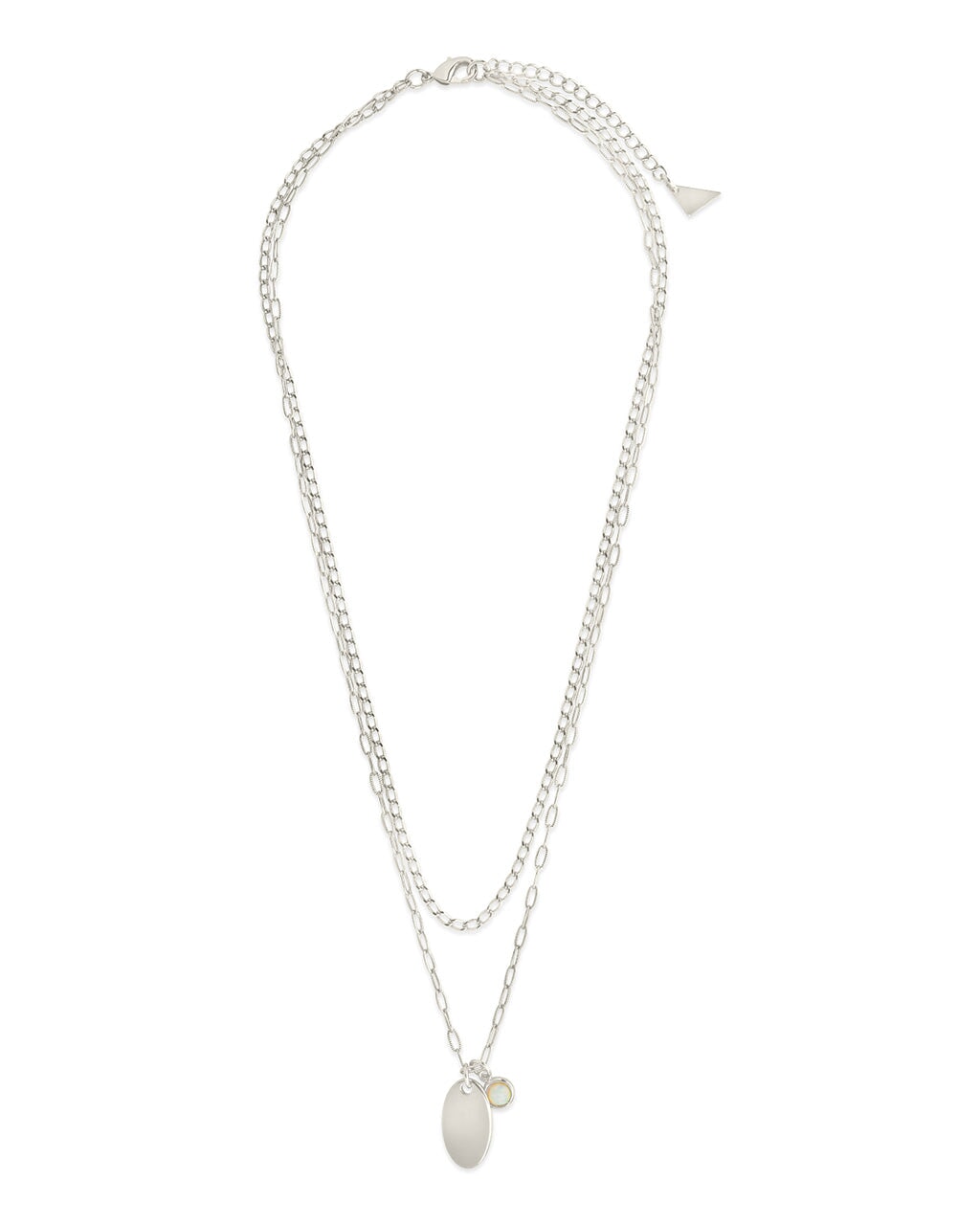 Isla Opal & Tag Layered Necklace – Sterling Forever