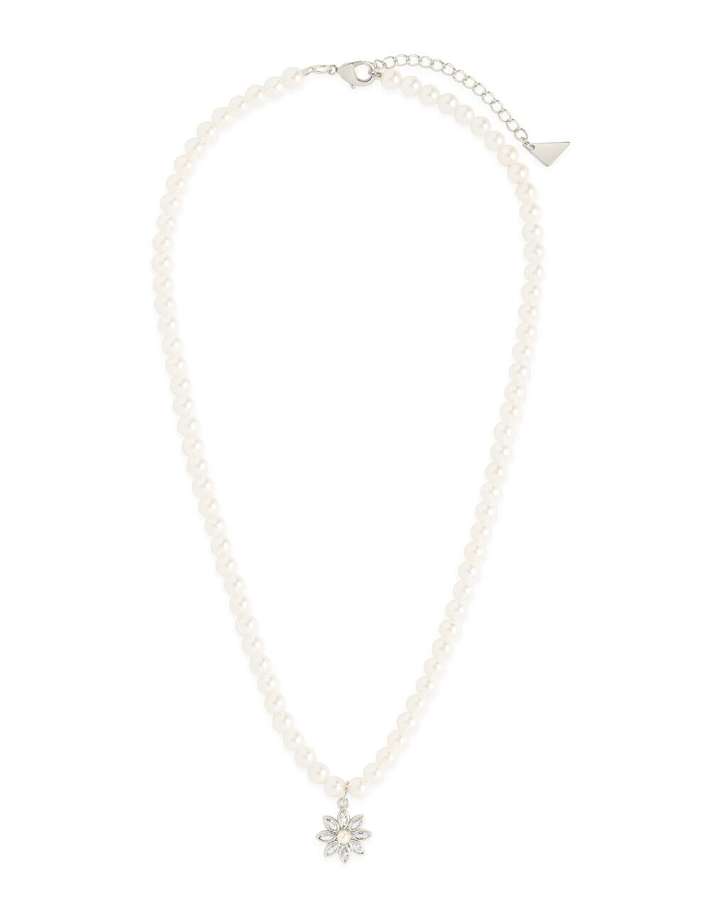 Esti Pearl & Cubic Zirconia Charm Necklace – Sterling Forever