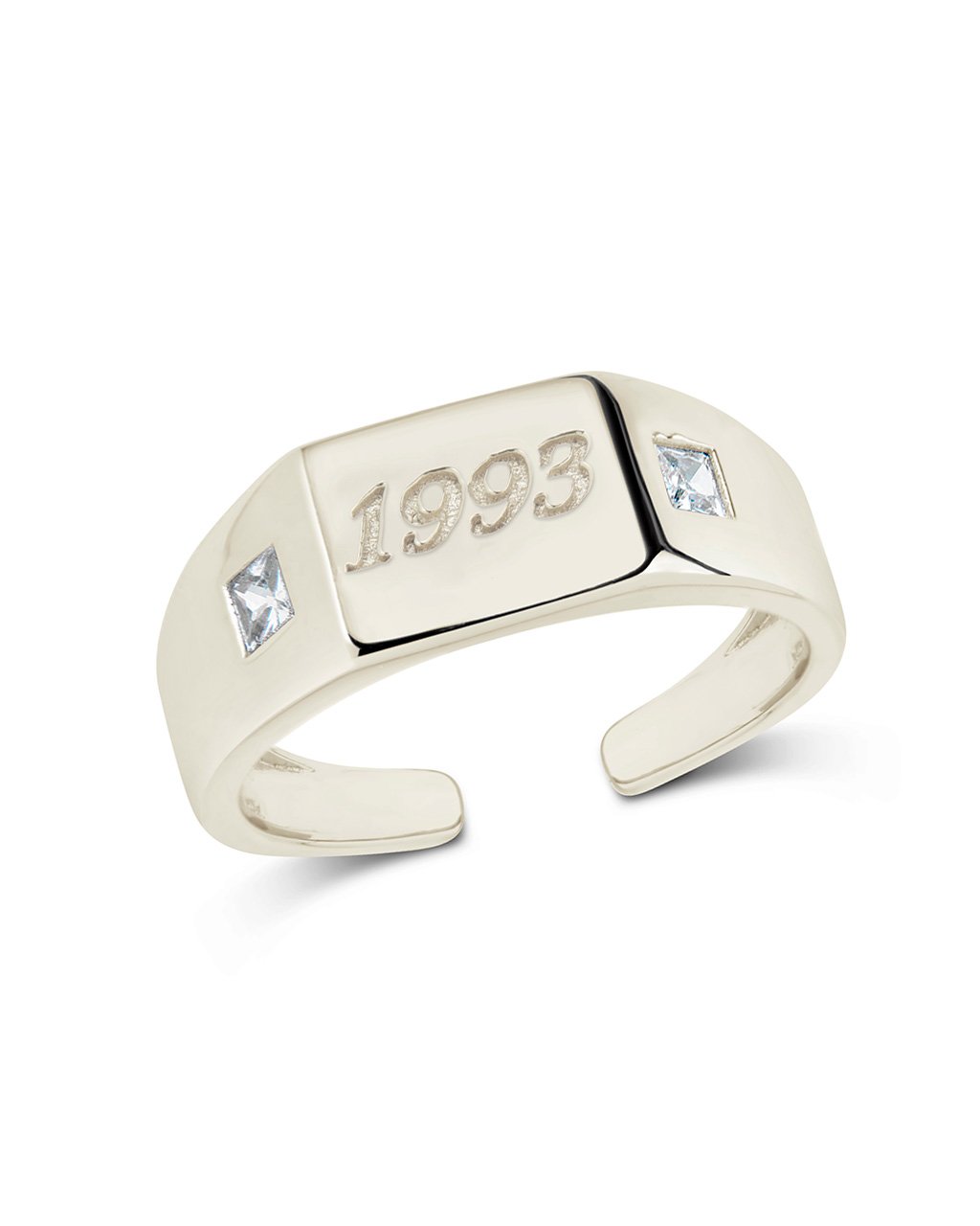 Sterling Silver Birth Year Signet Ring – Sterling Forever