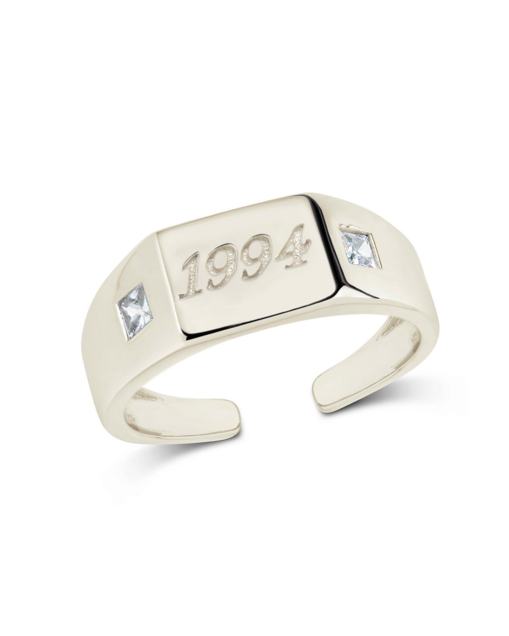 Sterling Silver Birth Year Signet Ring – Sterling Forever