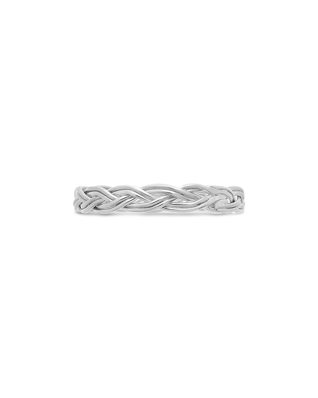 Braided silver hot sale