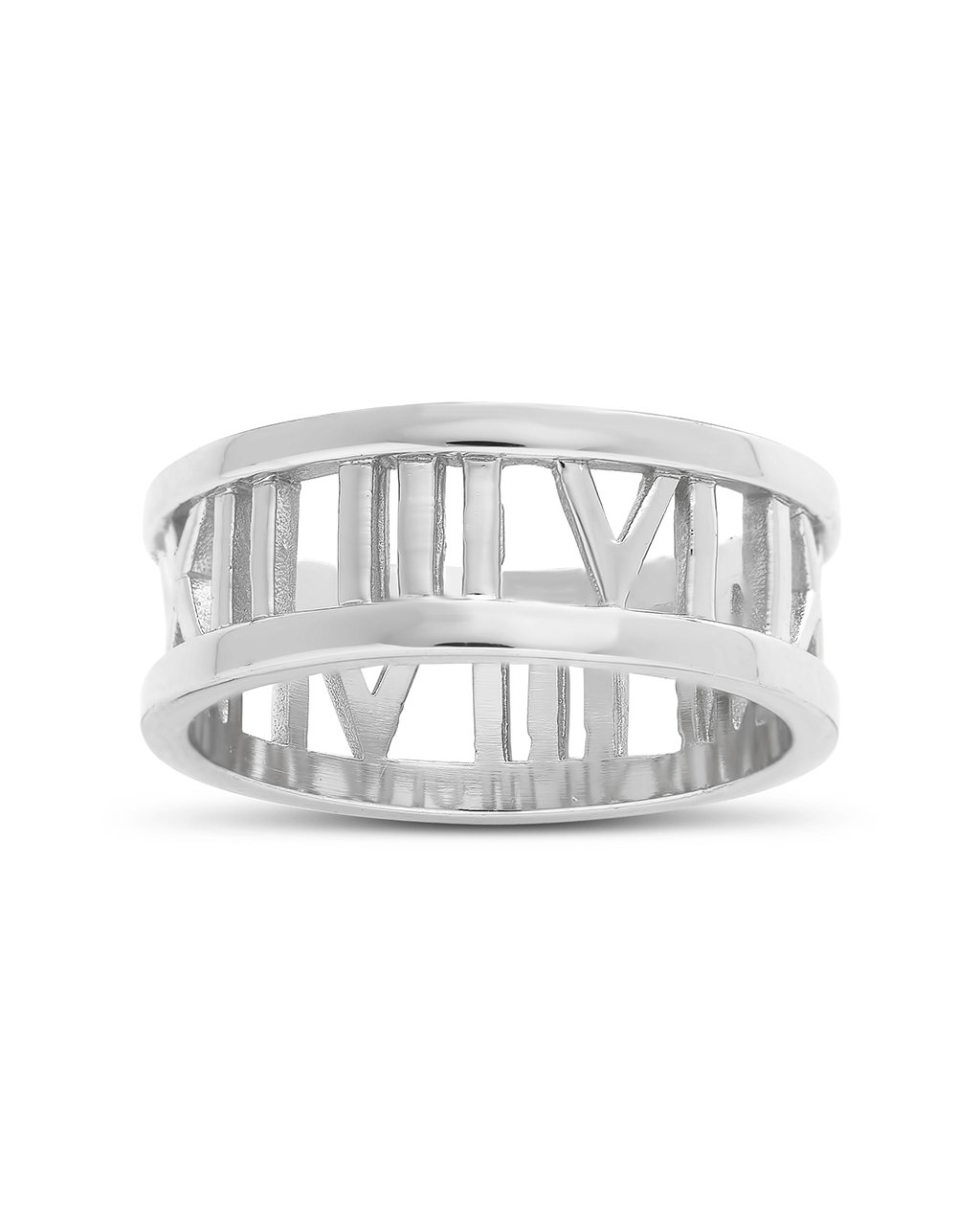 Roman Numeral Bangle in Sterling Silver by oNecklace