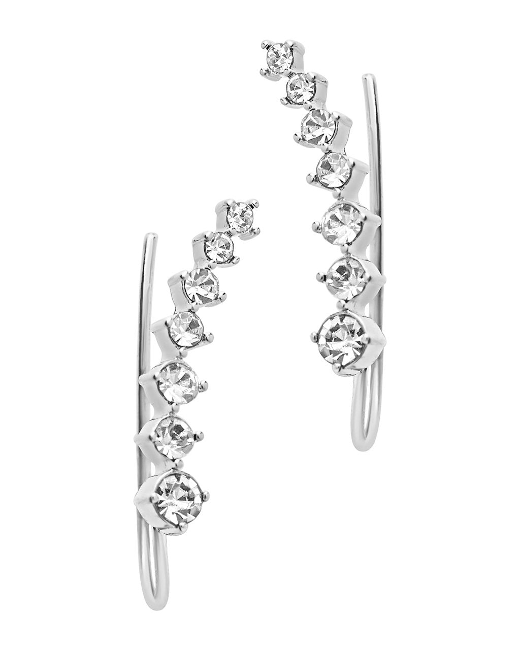 Ear fashion crawlers silver