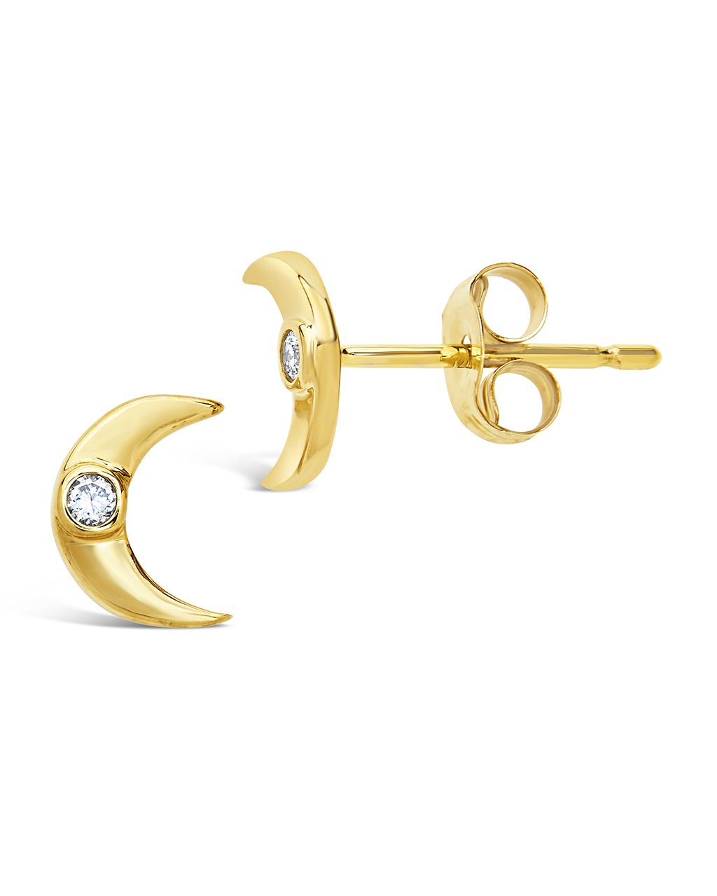 14K Gold Diamond Stud Earrings 65957
