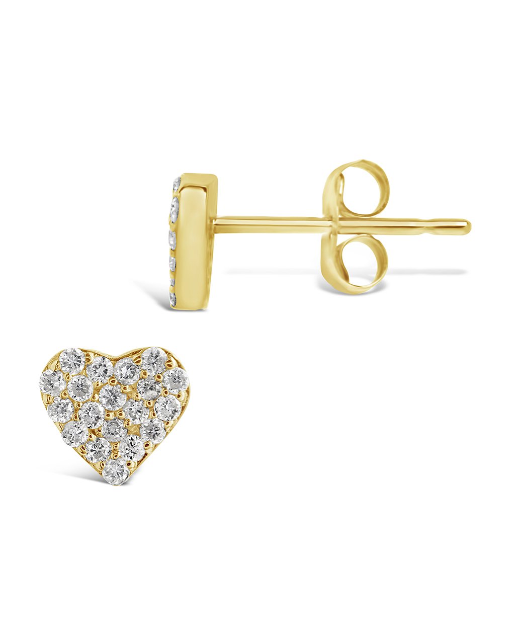 Heart Diamond Dangle Earrings | Ouros Jewels