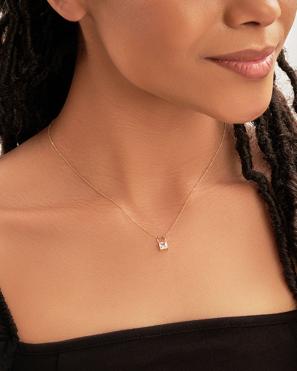 White sapphire online pendant necklace