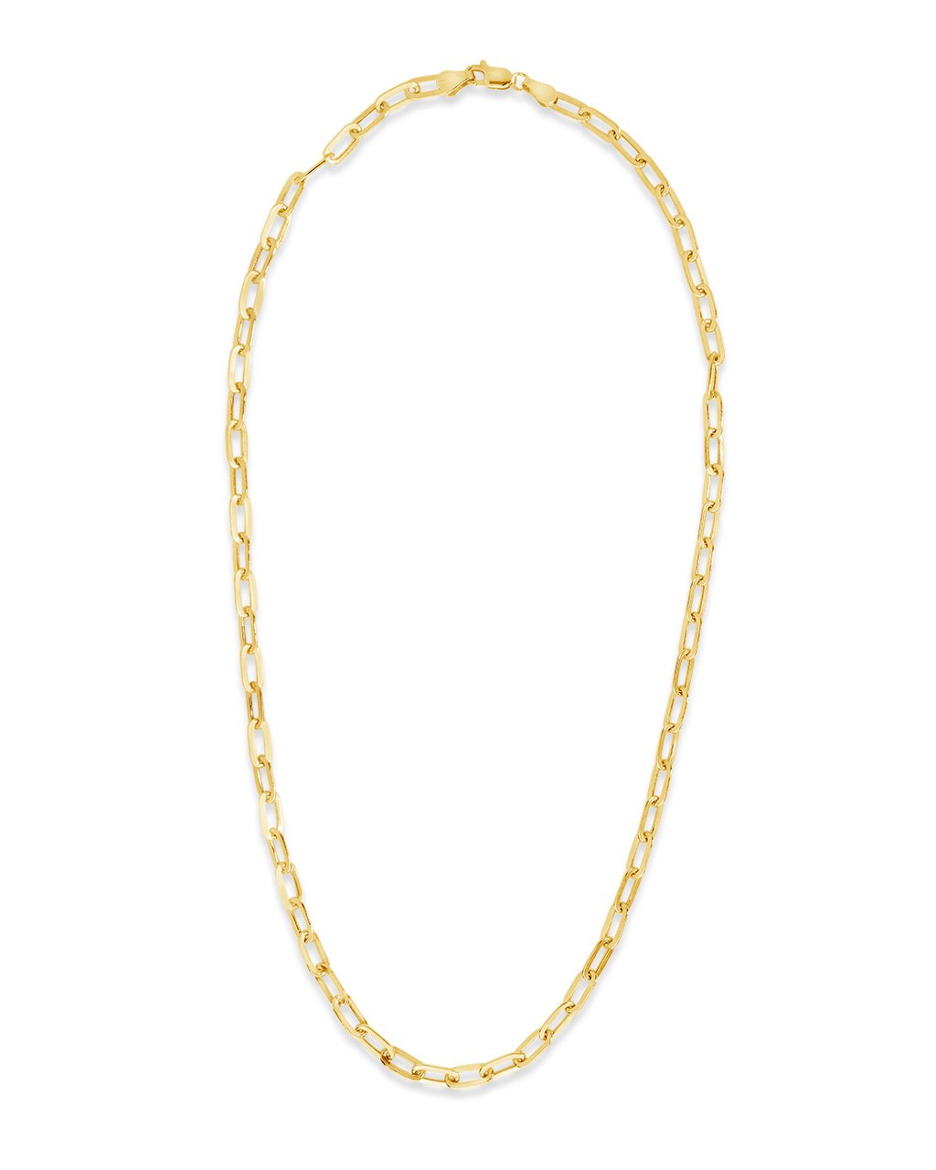 STERLING FOREVER FINE 14K Italian Gold Paperclip Chain Necklace