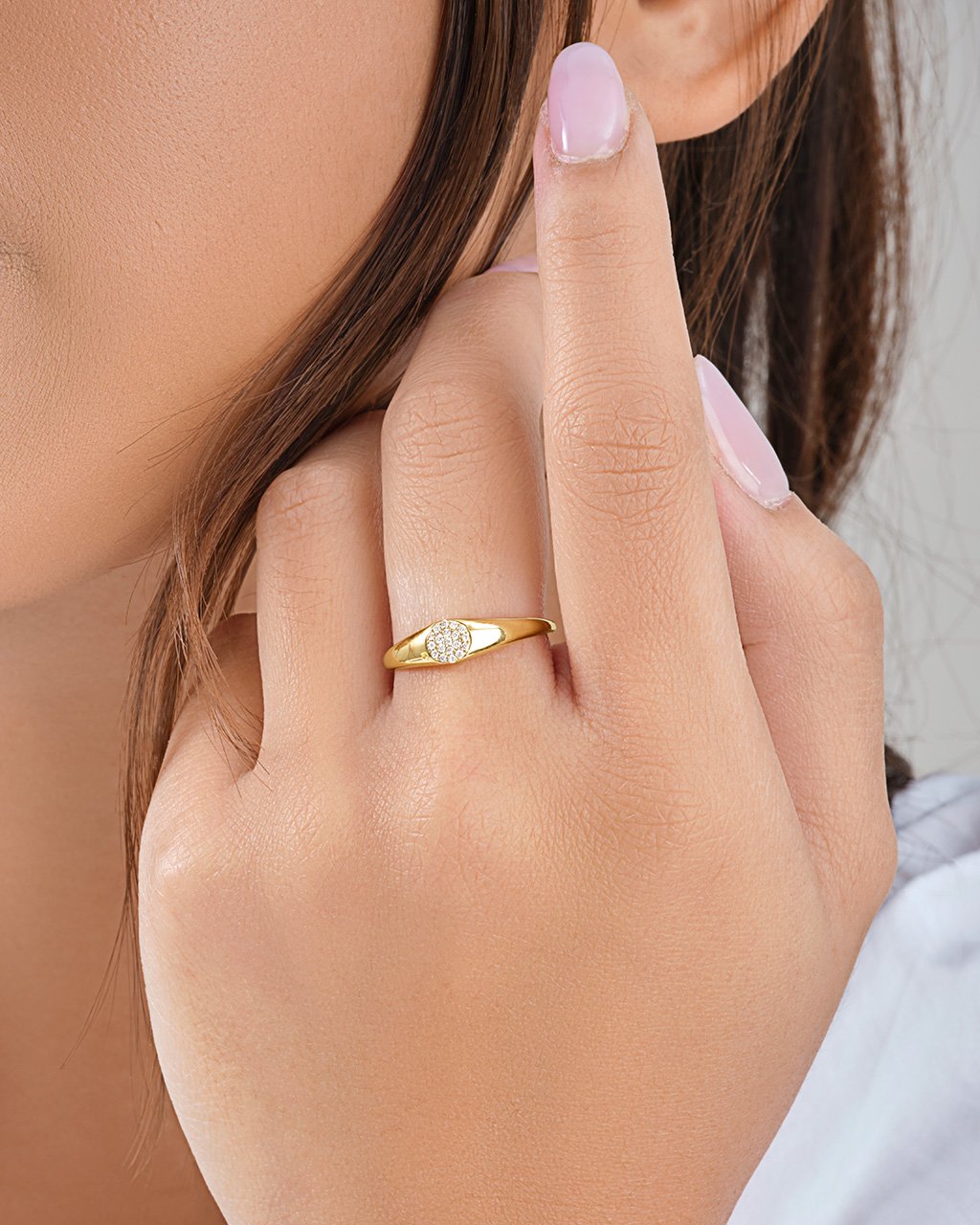 Solid Gold & outlets Diamond Ring