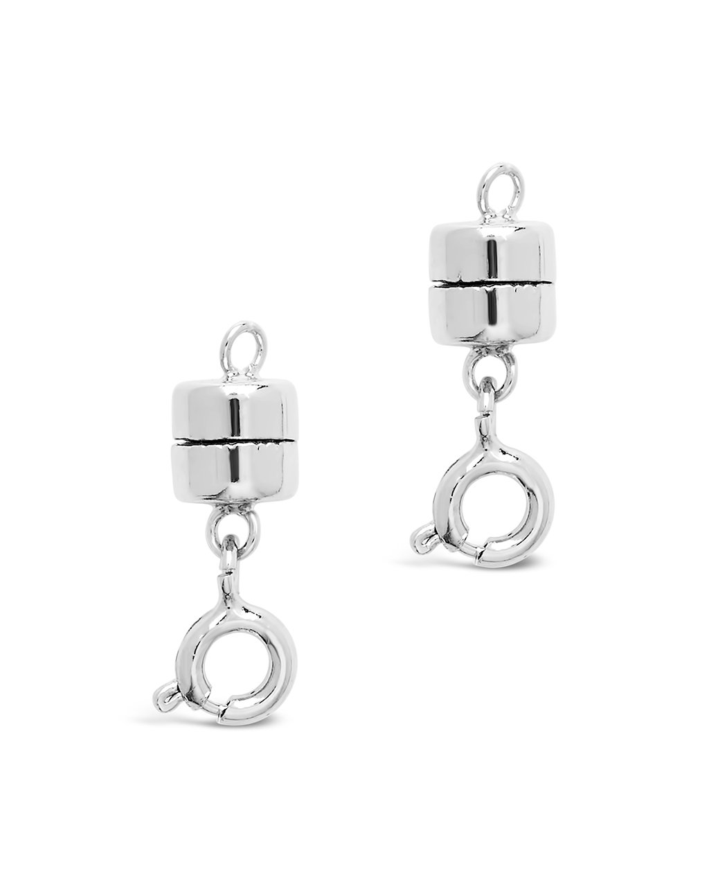 Heart Magnetic Clasp Silver Nickel-Free Plated