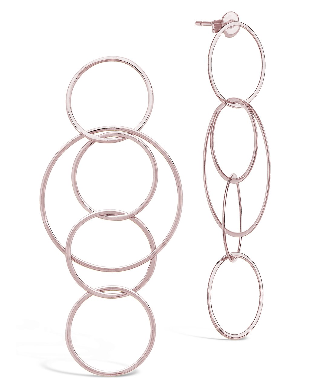 Full Circle Hoop Earrings, Gold Fill, Rose Gold Fill, or Sterling Silver Sterling Silver / 2”