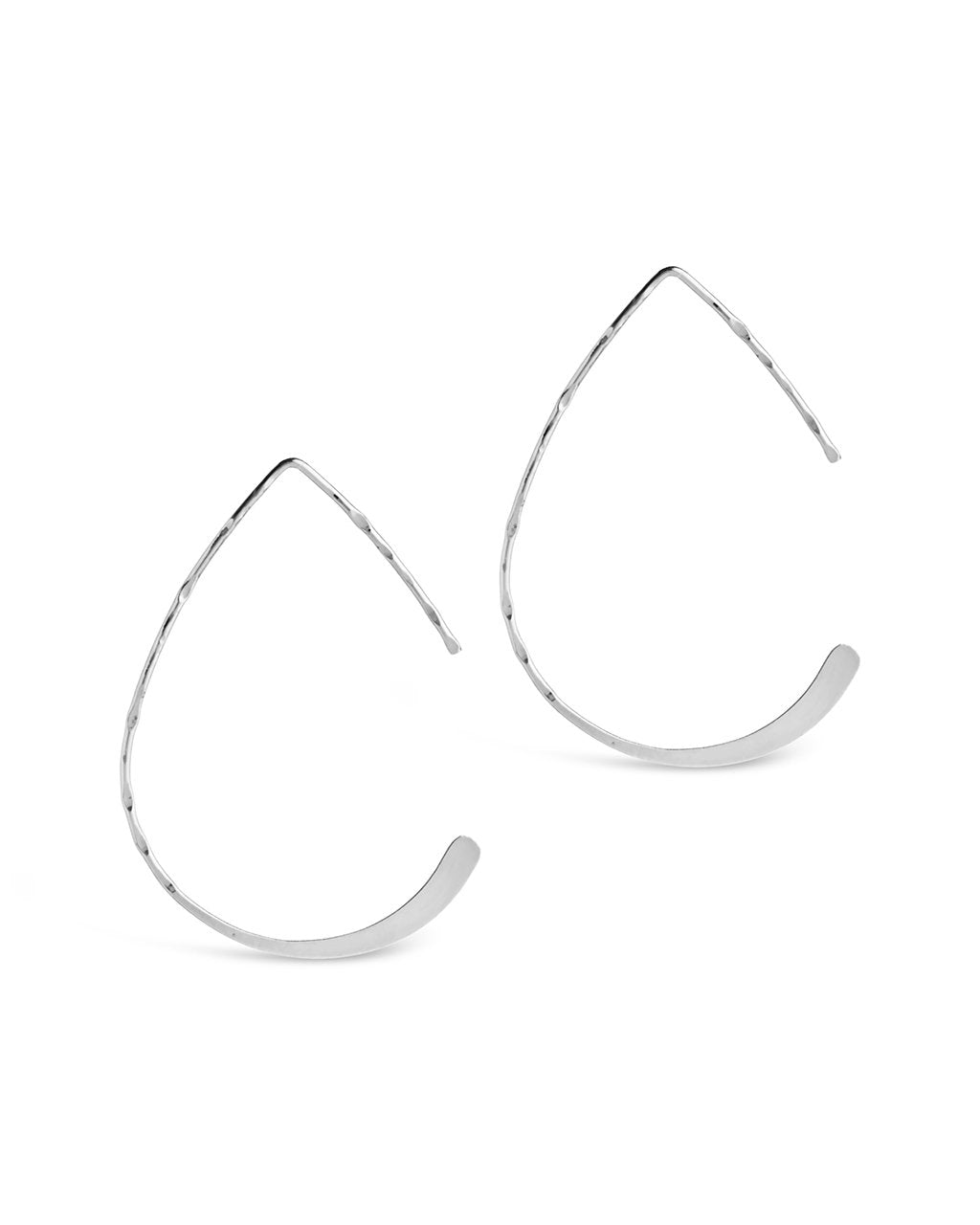 Sterling Silver Teardrop Threader Earrings - Sterling Forever